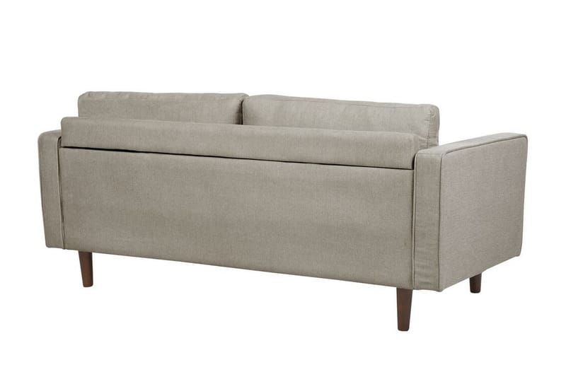 Babur Sofa 3-seter - Taupe/Mørkt tre - Møbler - Sofaer - Sofa 3 seter