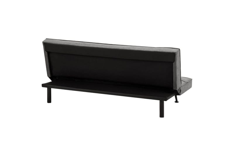 Bäddsoffa Beliani Hasle Blå, Svart Grey||Black - Møbler - Sofaer - Sovesofaer