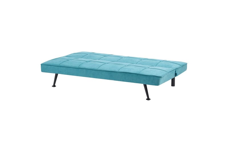 Bäddsoffa Beliani Hasle Blå, Svart NO_BRAND blue - Blå - Møbler - Sofaer - Sovesofaer