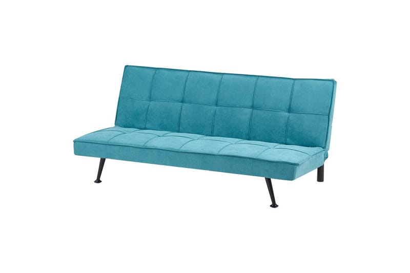 Bäddsoffa Beliani Hasle Blå, Svart NO_BRAND blue - Blå - Møbler - Sofaer - Sovesofaer