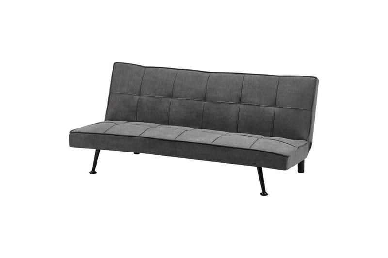 Bäddsoffa Beliani Hasle Blå, Svart NO_BRAND Grey||Black - Møbler - Sofaer - Sovesofaer