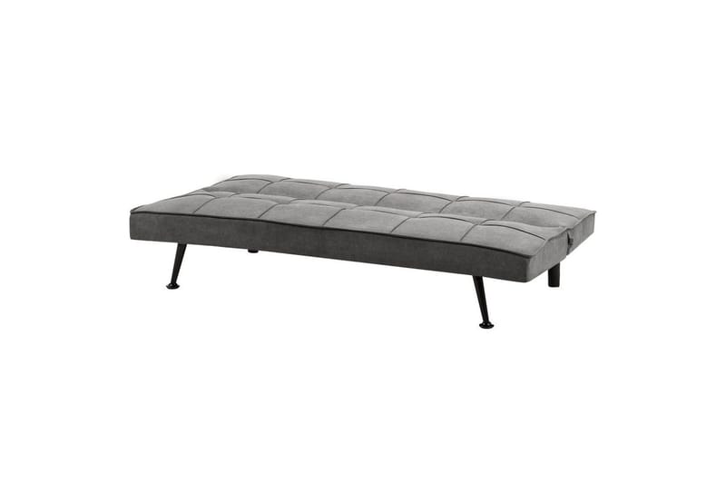 Bäddsoffa Beliani Hasle Blå, Svart NO_BRAND Grey||Black - Møbler - Sofaer - Sovesofaer