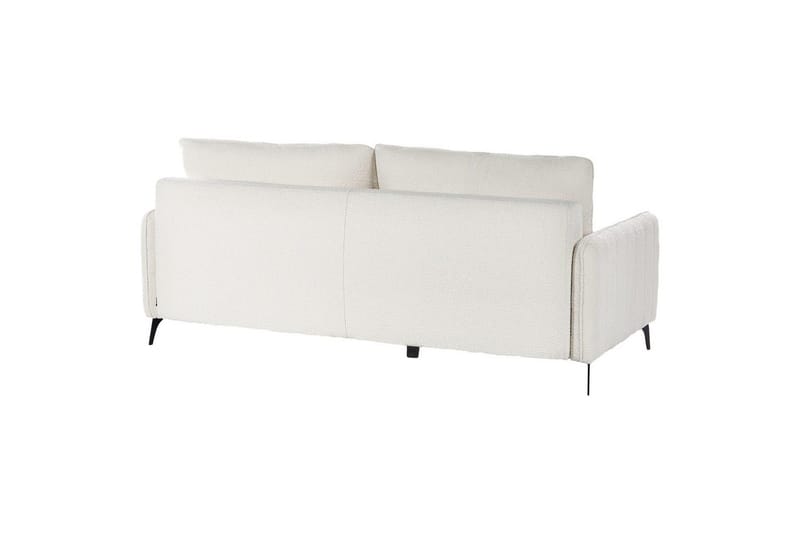 Bäddsoffa Beliani Heming Brun, Svart White - Hvit - Møbler - Sofaer - 2 seter sofa