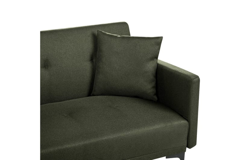 Bäddsoffa Beliani Lucan Beige, svart Green||Black - Møbler - Sofaer - 2 seter sofa