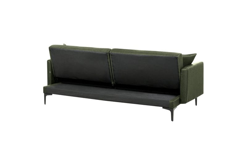 Bäddsoffa Beliani Lucan Beige, svart Green||Black - Møbler - Sofaer - 2 seter sofa