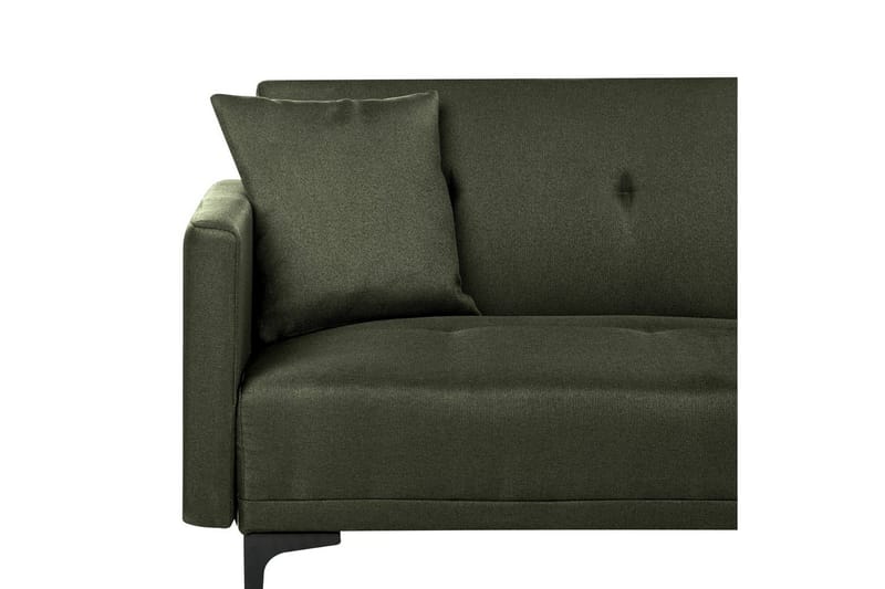 Bäddsoffa Beliani Lucan Beige, svart Green||Black - Møbler - Sofaer - 2 seter sofa
