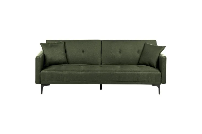 Bäddsoffa Beliani Lucan Beige, svart Green||Black, undefined