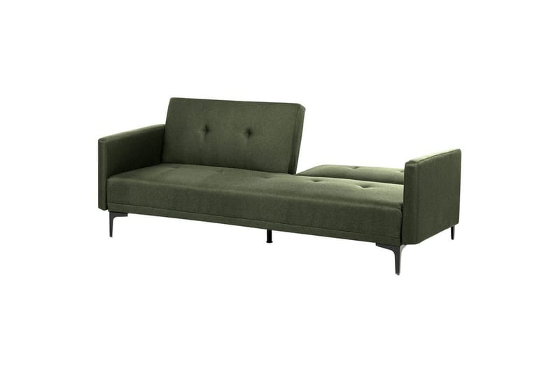 Bäddsoffa Beliani Lucan Beige, svart Green||Black - Møbler - Sofaer - 2 seter sofa