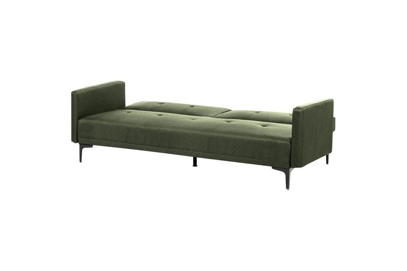Bäddsoffa Beliani Lucan Beige, svart Green||Black - Møbler - Sofaer - 2 seter sofa