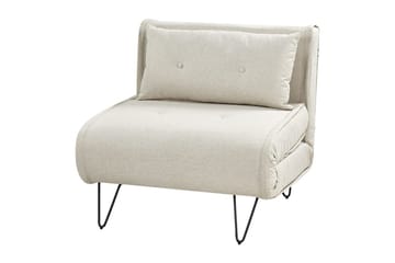 Bäddsoffa Beliani Vestfold Beige, svart Beige||Black - Møbler - Sofaer - Sovesofaer