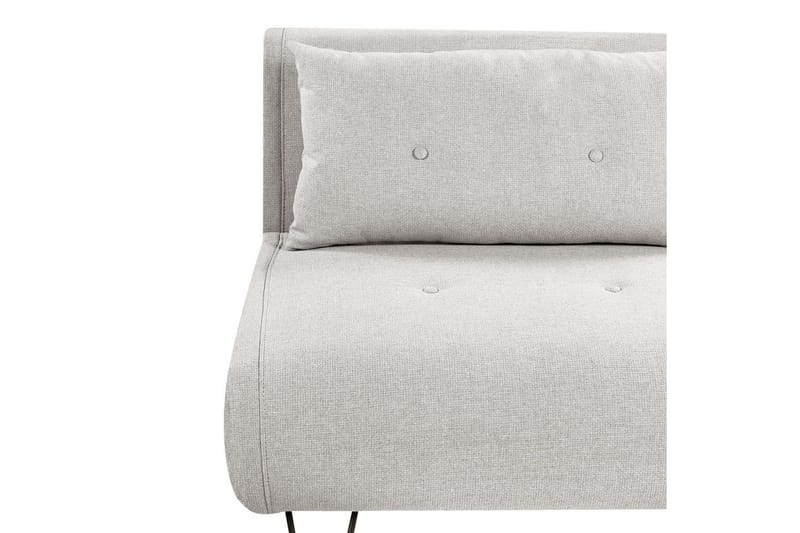 Bäddsoffa Beliani Vestfold Beige, svart Grey||Black - Møbler - Sofaer - Sovesofaer
