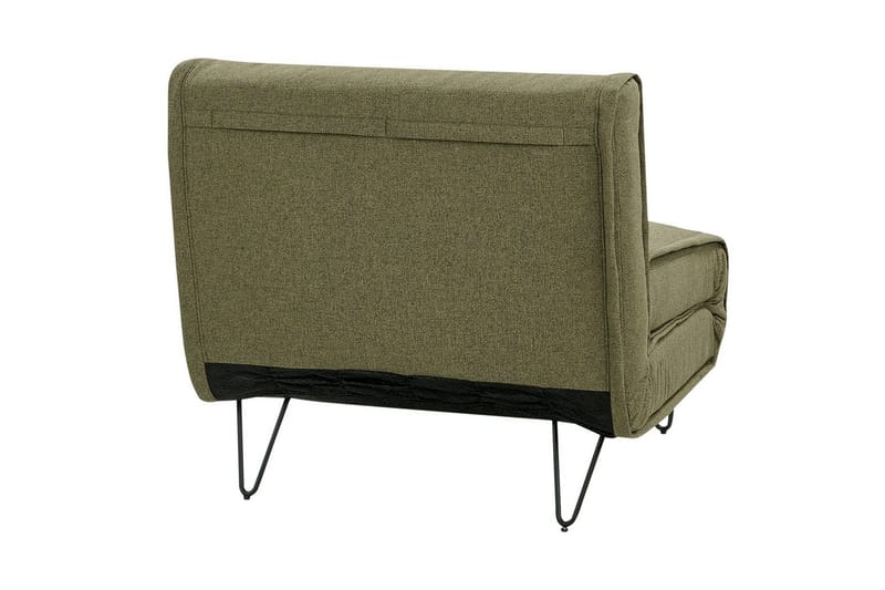 Bäddsoffa Beliani Vestfold Beige, svart NO_BRAND Green||Black - Møbler - Sofaer - Sovesofaer