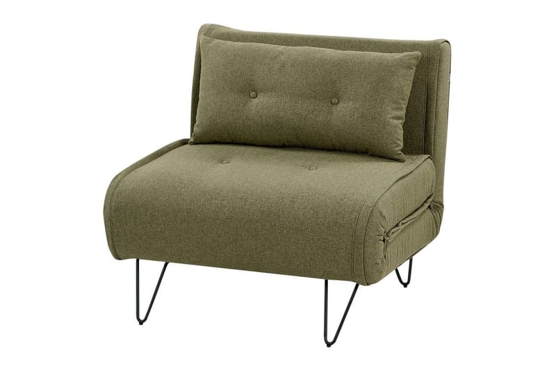 Bäddsoffa Beliani Vestfold Beige, svart NO_BRAND Green||Black - Møbler - Sofaer - Sovesofaer