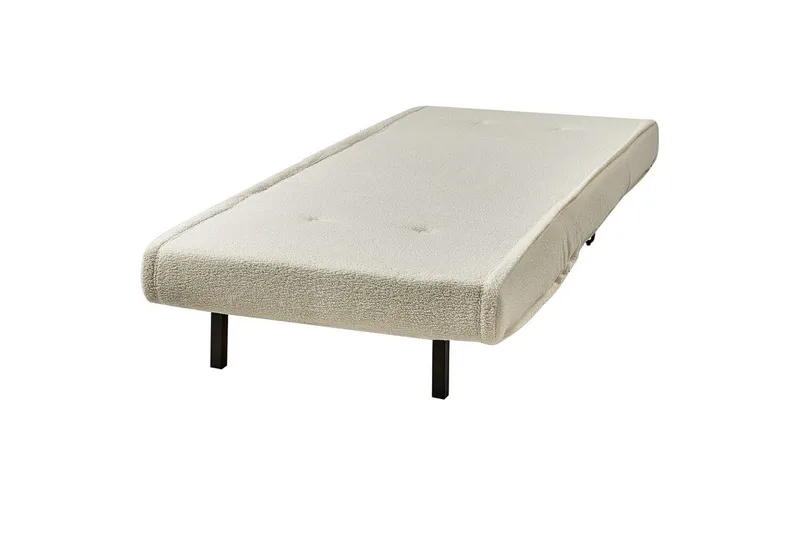 Bäddsoffa Beliani Vestfold Beige, svart Offwhite - Hvit - Møbler - Sofaer - Sovesofaer