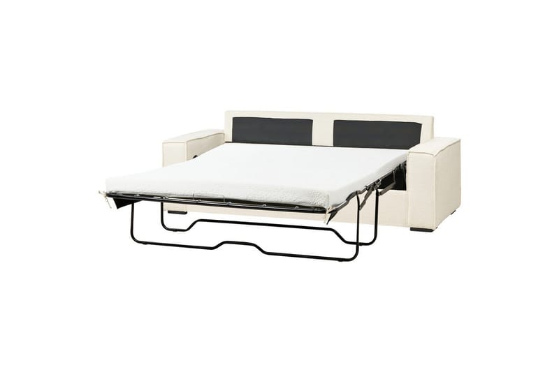 Bäddsoffa Beliani Vuokatti Brun NO_BRAND White - Møbler - Sofaer - Sovesofaer