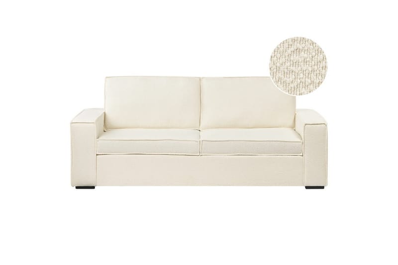 Bäddsoffa Beliani Vuokatti Brun NO_BRAND White, undefined