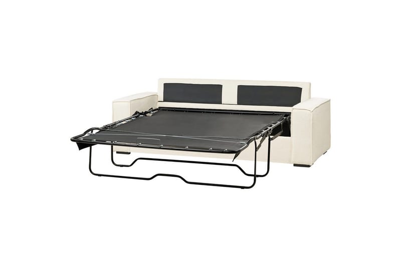 Bäddsoffa Beliani Vuokatti Brun White - Møbler - Sofaer - Sovesofaer