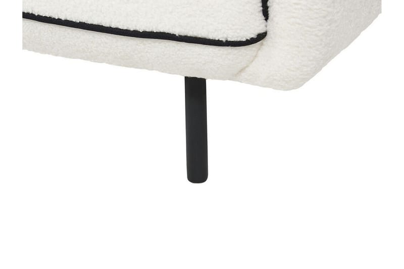 Balint 3-seter Dyp Buet Sofa i Bouclé med Paspoal - Hvit|Svart - Møbler - Sofaer - Sofa 3 seter