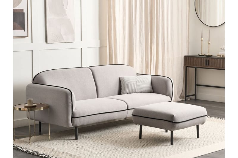 Balint Sofa 3-seter - Grå/Svart - Møbler - Sofaer - Sofa 3 seter