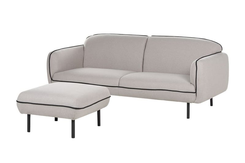 Balint Sofa 3-seter - Grå/Svart - Møbler - Sofaer - Sofa 3 seter