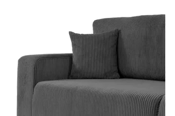 Barile Sovesofa 3-seter i Plysj - Grå - Møbler - Sofaer - Sovesofaer