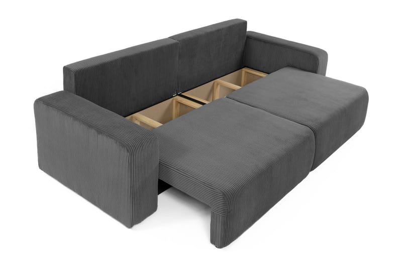 Barile Sovesofa 3-seter i Plysj - Beige - Møbler - Sofaer - Sovesofaer