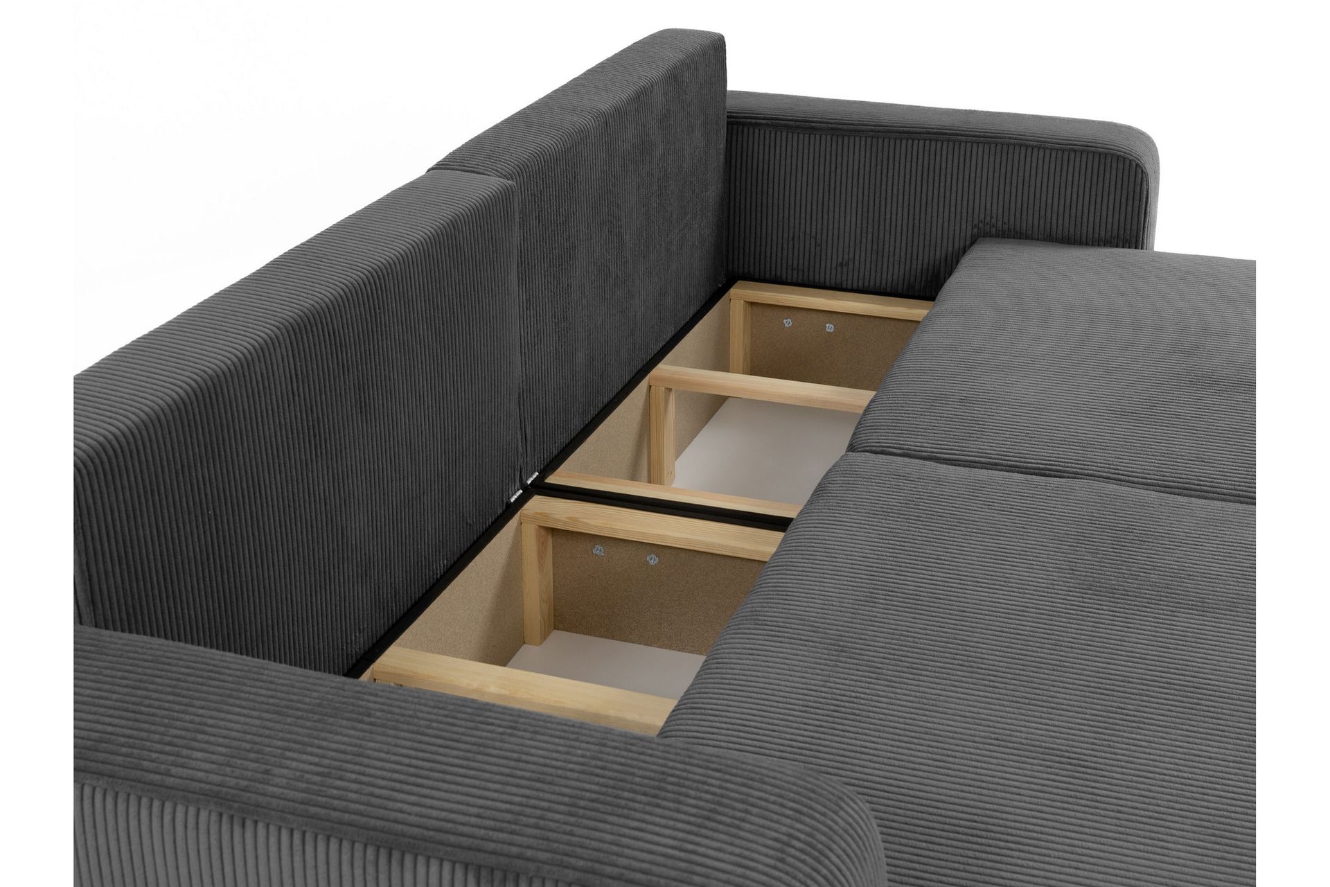 Barile Sovesofa 3-seter i Plysj - Grå - Møbler - Sofaer - Sovesofaer