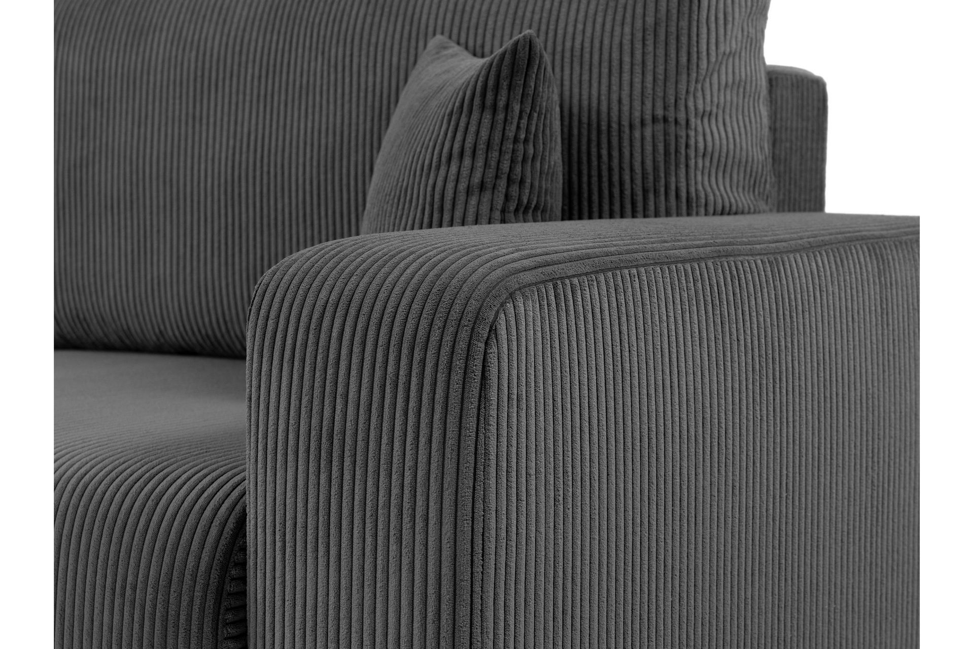 Barile Sovesofa 3-seter i Plysj - Grå - Møbler - Sofaer - Sovesofaer