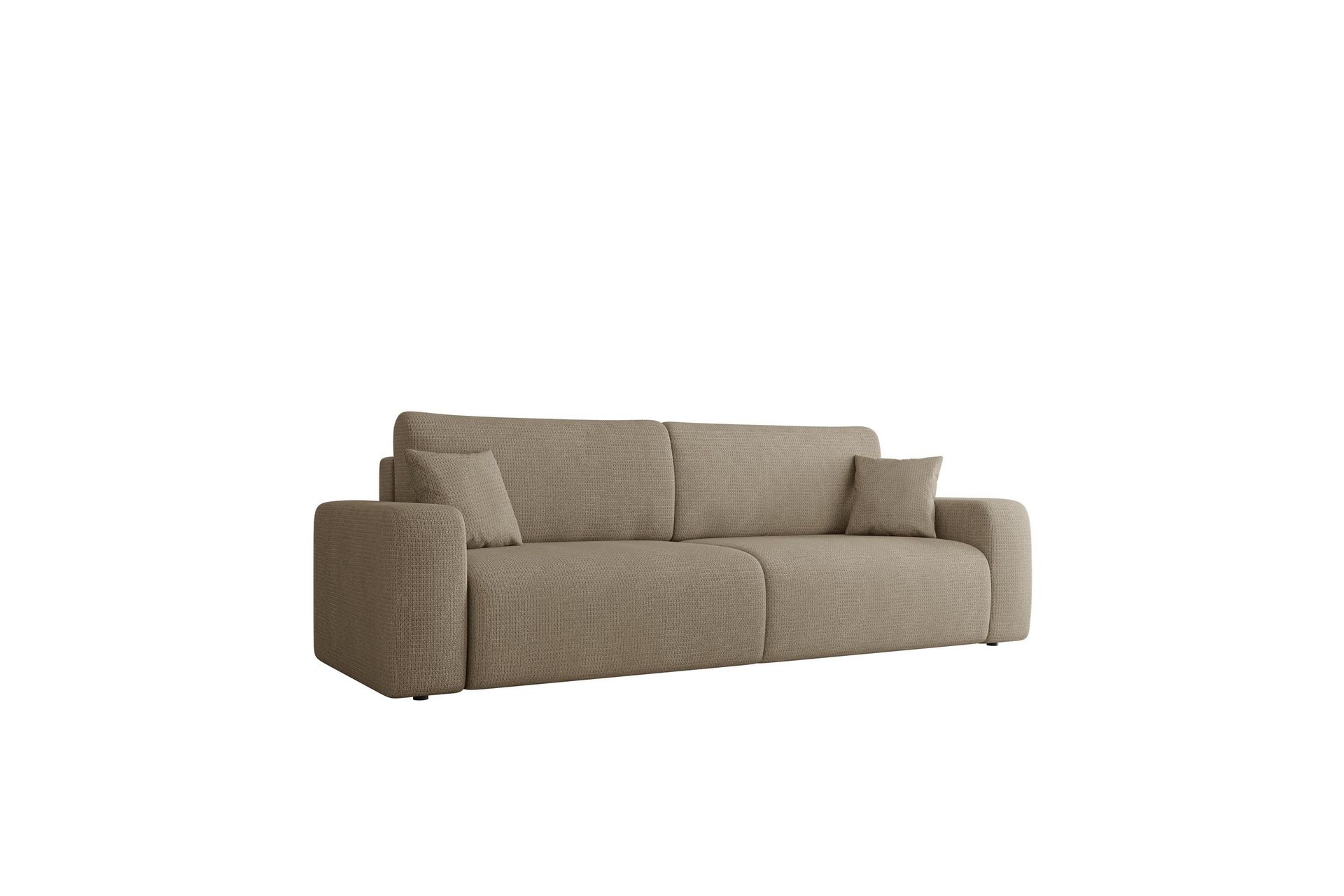 Barile Sovesofa 3-seter i Plysj - Brun - Møbler - Sofaer - Sovesofaer