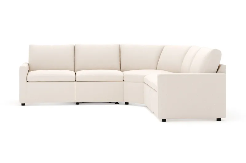 Barsele Hjørnesofa med Elektrisk Recliner 5-seter - Beige - Møbler - Sofaer - Reclinersofaer
