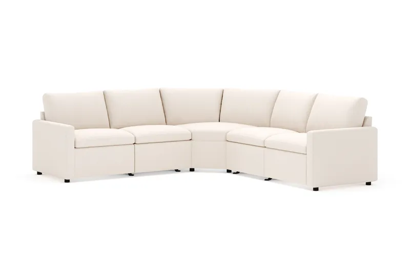 Barsele Hjørnesofa med Elektrisk Recliner 5-seter, Beige