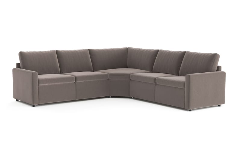 Barsele Hjørnesofa med Elektrisk Recliner 5-seter - Brun - Møbler - Sofaer - Reclinersofaer