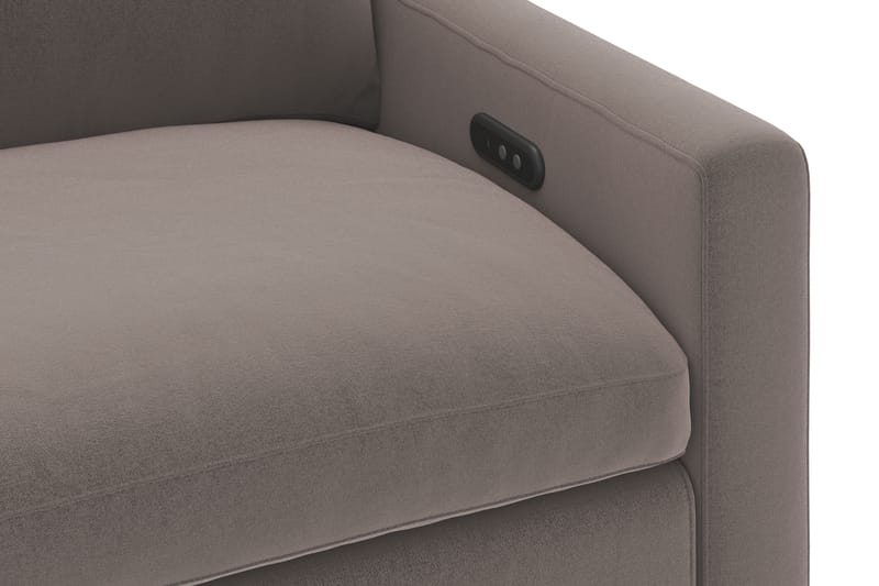 Barsele Hjørnesofa med Elektrisk Recliner 5-seter - Brun - Møbler - Sofaer - Reclinersofaer