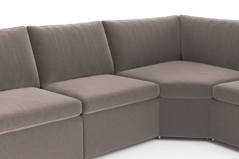 Barsele Hjørnesofa med Recliner 5-seter - Brun - Møbler - Sofaer - Reclinersofaer