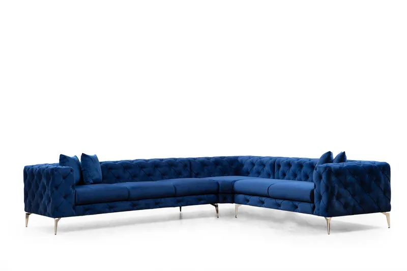Beachport Hjørnesofa 6-seters, Blå