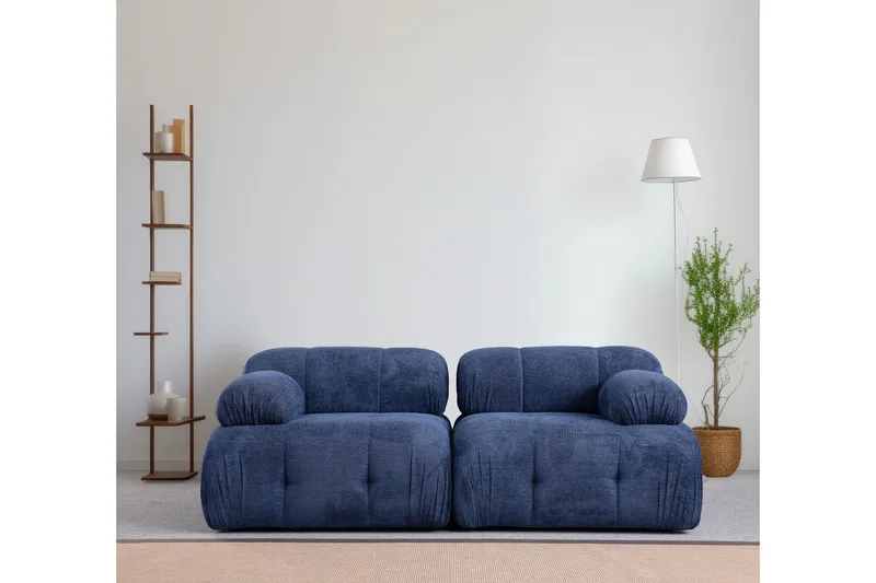 Belgin Sofa 2-seter - Blå - Møbler - Sofaer - Modulsofaer - Komplett modulsofa