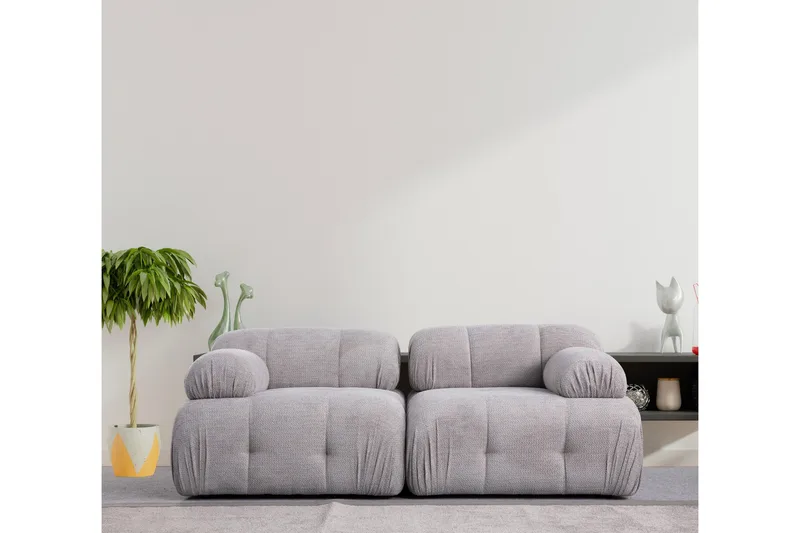Belgin Sofa 2-seter - Lys grå - Møbler - Sofaer - Modulsofaer - Komplett modulsofa