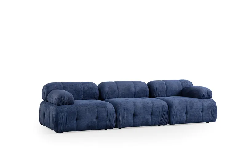 Belgin Sofa 3-seter - Blå - Møbler - Sofaer - Modulsofaer - Komplett modulsofa