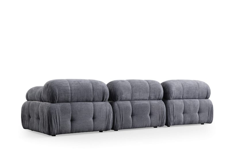 Belgin Sofa 3-seter - Grå - Møbler - Sofaer - Modulsofaer - Komplett modulsofa