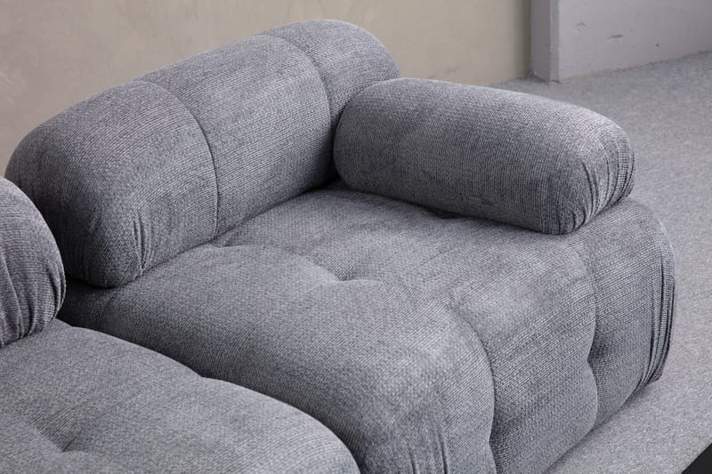 Belgin Sofa 3-seter - Grå - Møbler - Sofaer - Sofa 3 seter