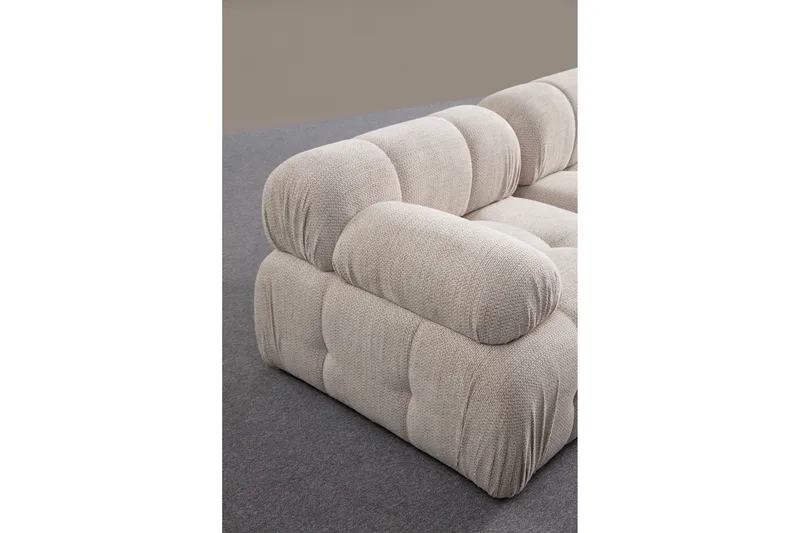Belgin Sofa 3-seter - Krem - Møbler - Sofaer - Modulsofaer - Komplett modulsofa
