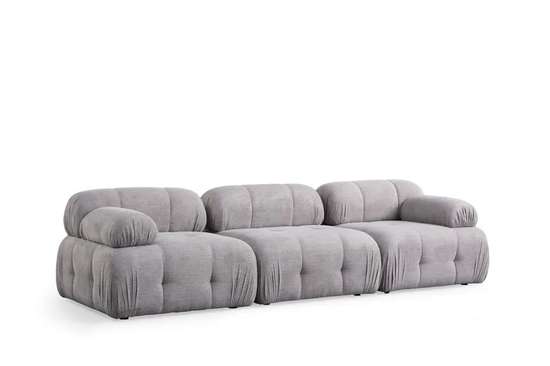 Belgin Sofa 3-seter - Lys grå - Møbler - Sofaer - Modulsofaer - Komplett modulsofa
