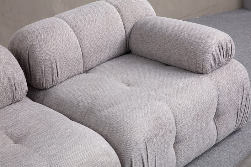 Belgin Sofa 3-seter - Lys grå - Møbler - Sofaer - Modulsofaer - Komplett modulsofa
