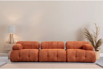 Belgin Sofa 3-seter - Oransje - Møbler - Sofaer - Modulsofaer - Komplett modulsofa