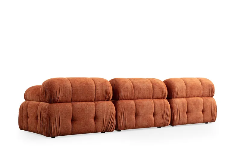 Belgin Sofa 3-seter - Oransje - Møbler - Sofaer - Modulsofaer - Komplett modulsofa