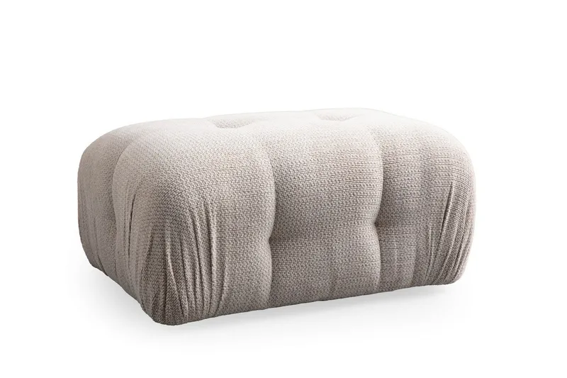 Belgin Sofa med Sjeselong 2-seter - Krem - Møbler - Sofaer - Modulsofaer - Komplett modulsofa