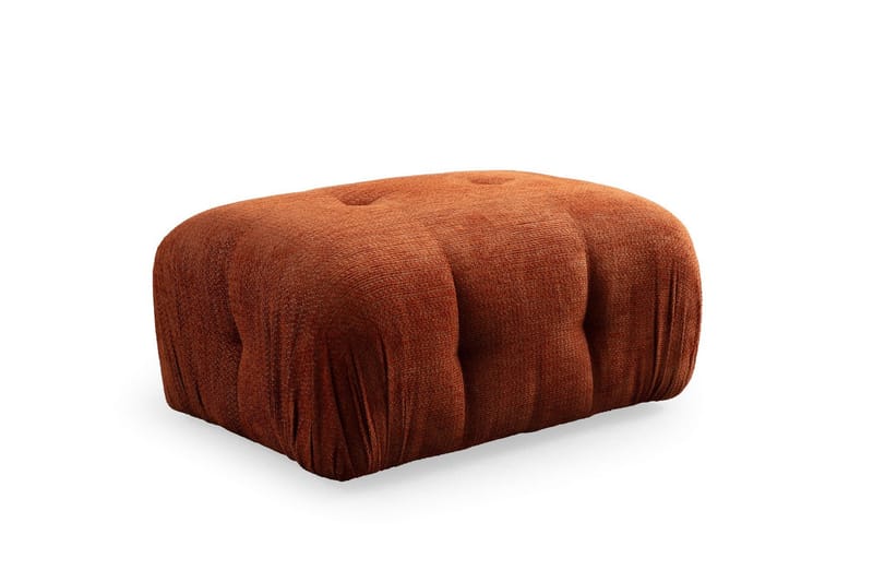 Belgin Sofa med Sjeselong 2-seter - Oransje - Møbler - Sofaer - Modulsofaer - Komplett modulsofa