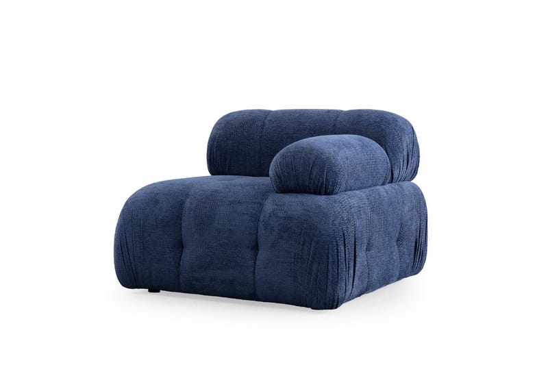 Belgin Sofa med Sjeselong 3-seter - Blå - Møbler - Sofaer - Sofa med sjeselong
