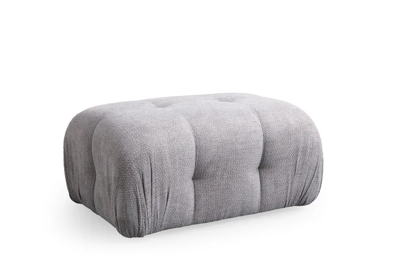 Belgin Sofa med Sjeselong 3-seter - Lys grå - Møbler - Sofaer - Modulsofaer - Komplett modulsofa