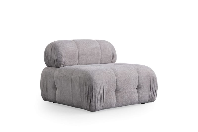 Belgin Sofa med Sjeselong 3-seter - Lys grå - Møbler - Sofaer - Modulsofaer - Komplett modulsofa